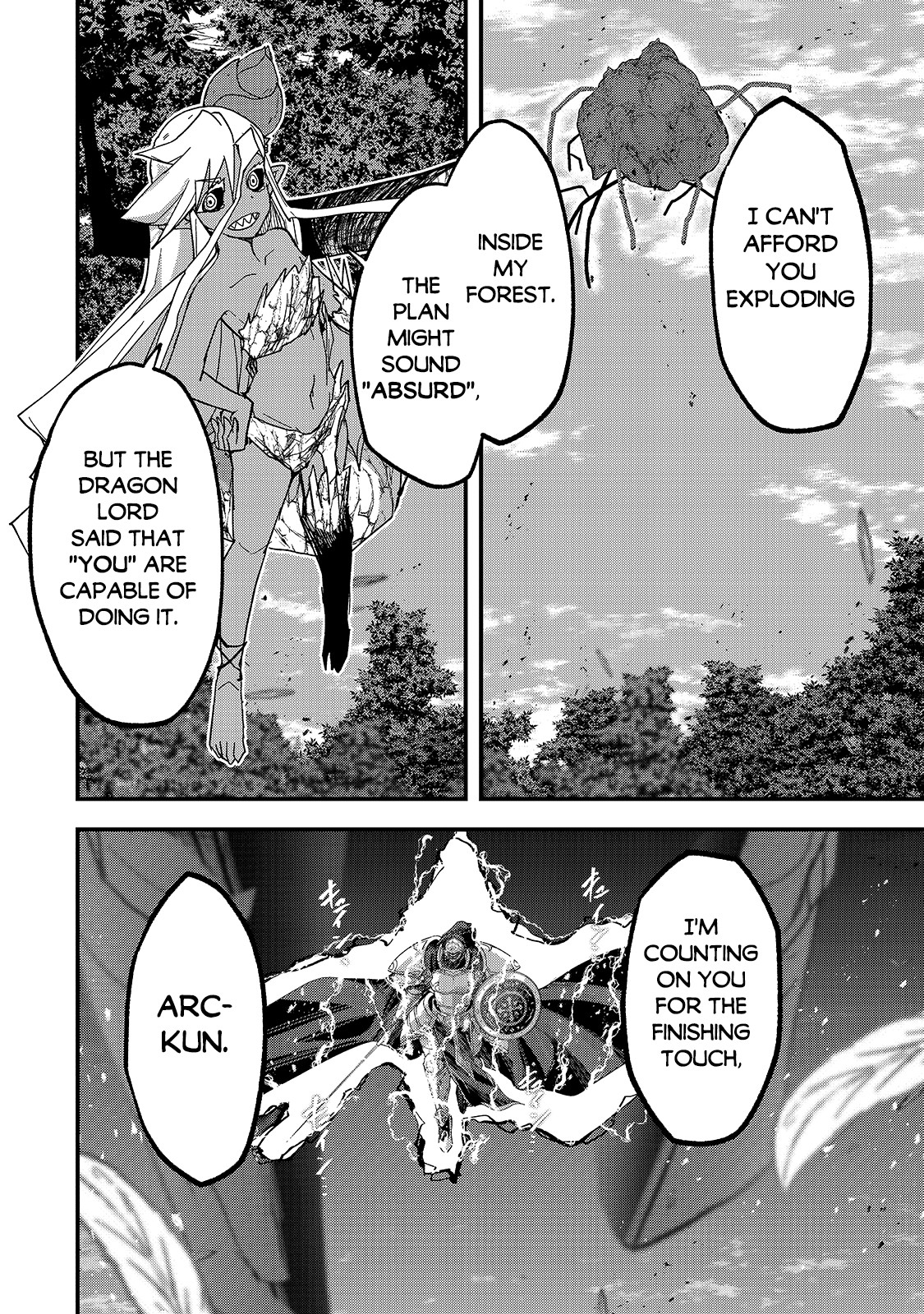 Gaikotsu Kishi-sama, Tadaima Isekai e Odekake-chuu Chapter 47.2 page 7 - Chapter 47.2: The Tree King and the Dragon Lord 2