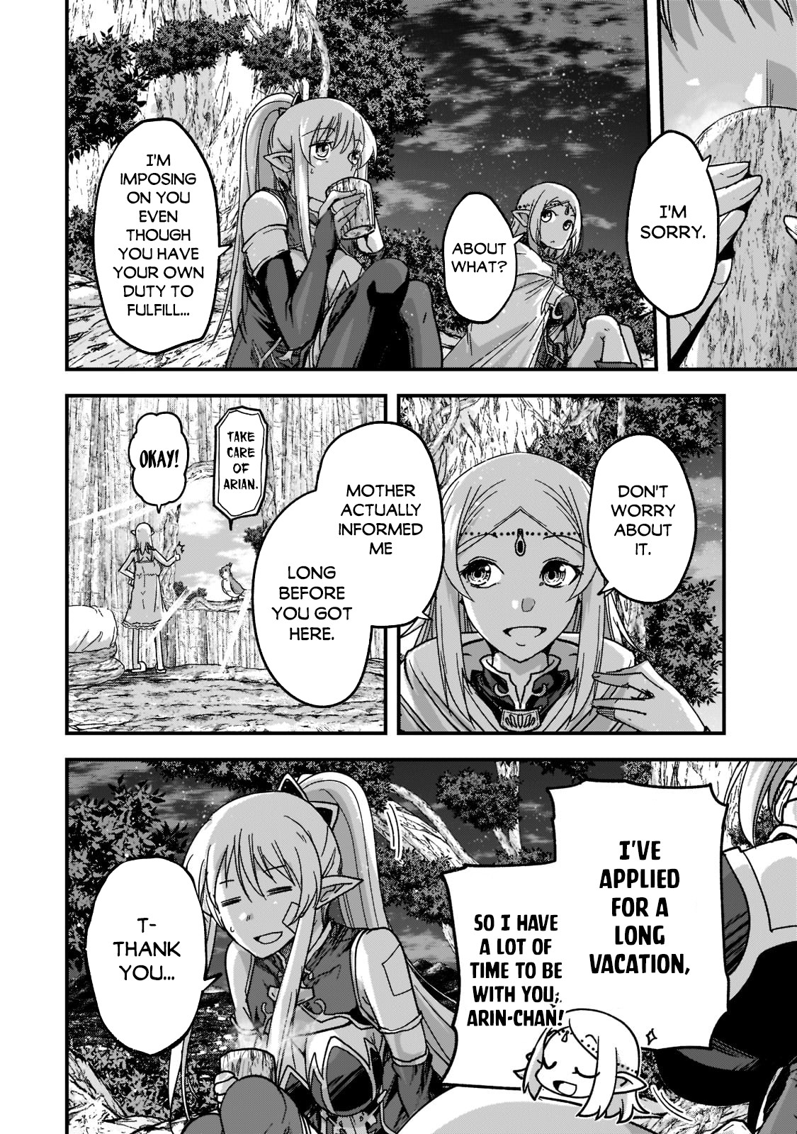 Gaikotsu Kishi-sama, Tadaima Isekai e Odekake-chuu Chapter 48 page 17 - Chapter 48: Arian and Evin