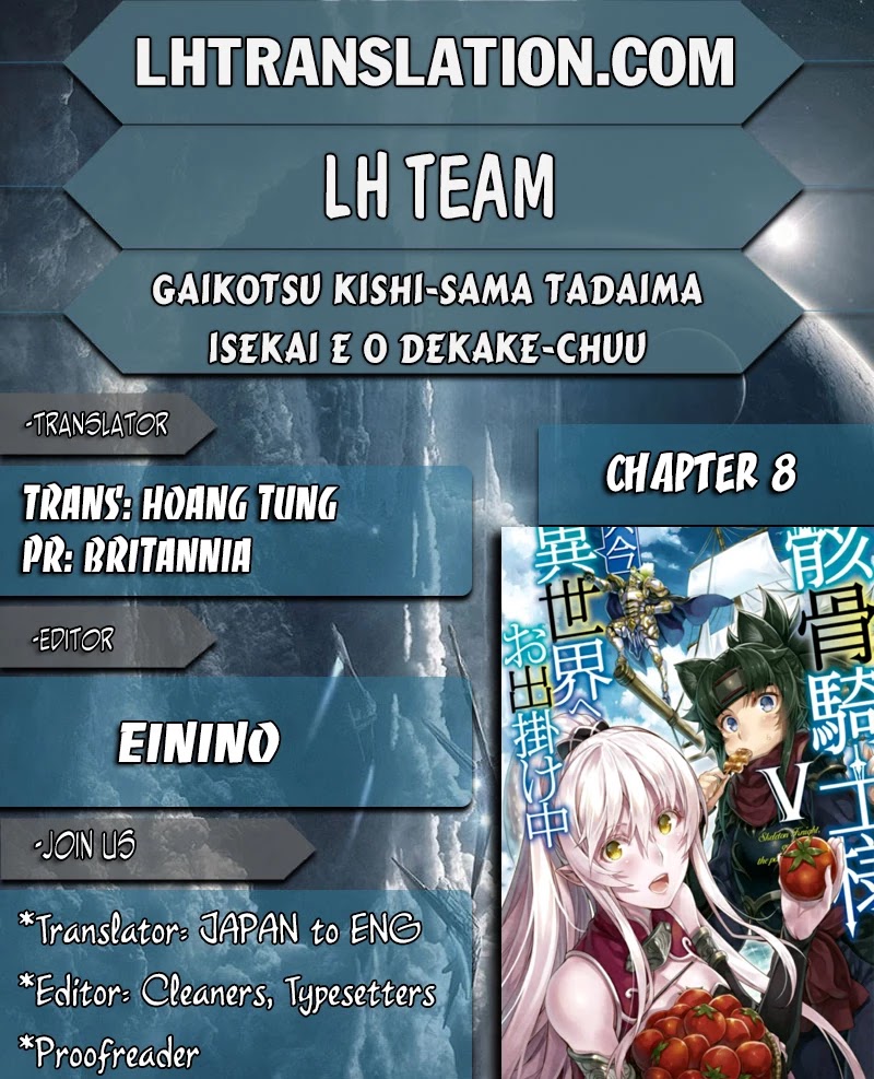 Gaikotsu Kishi-sama, Tadaima Isekai e Odekake-chuu Chapter 8 page 1 - Chapter 8