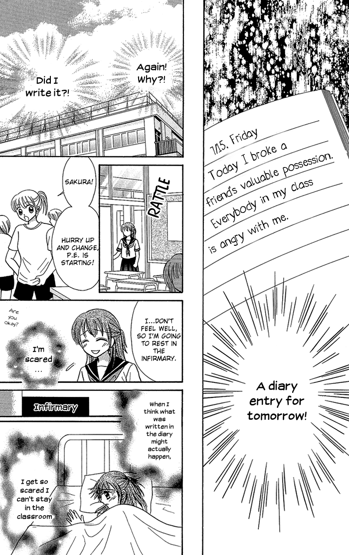 Gakkou de Atta Kowai Hanashi Chapter 4.2 page 11 - Chapter 4 v2 : Mirai Diary, by Sugawa Maki