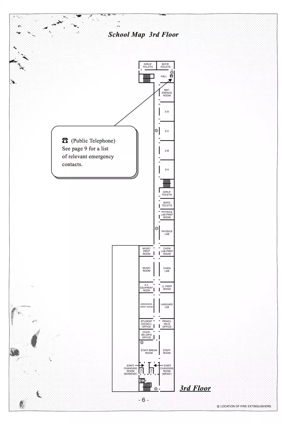 Gakkou Gurashi! Chapter 18.5 page 5 - Vol.3 Staff Emergency Evacuation Manual