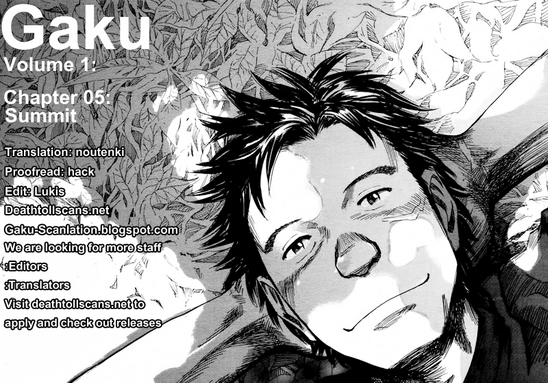 Gaku Chapter 1.5 page 1 - Vol.1 Chapter 5: Summit