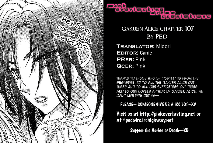 Gakuen Alice Chapter 107 page 35 - Chapter 107: My Moments