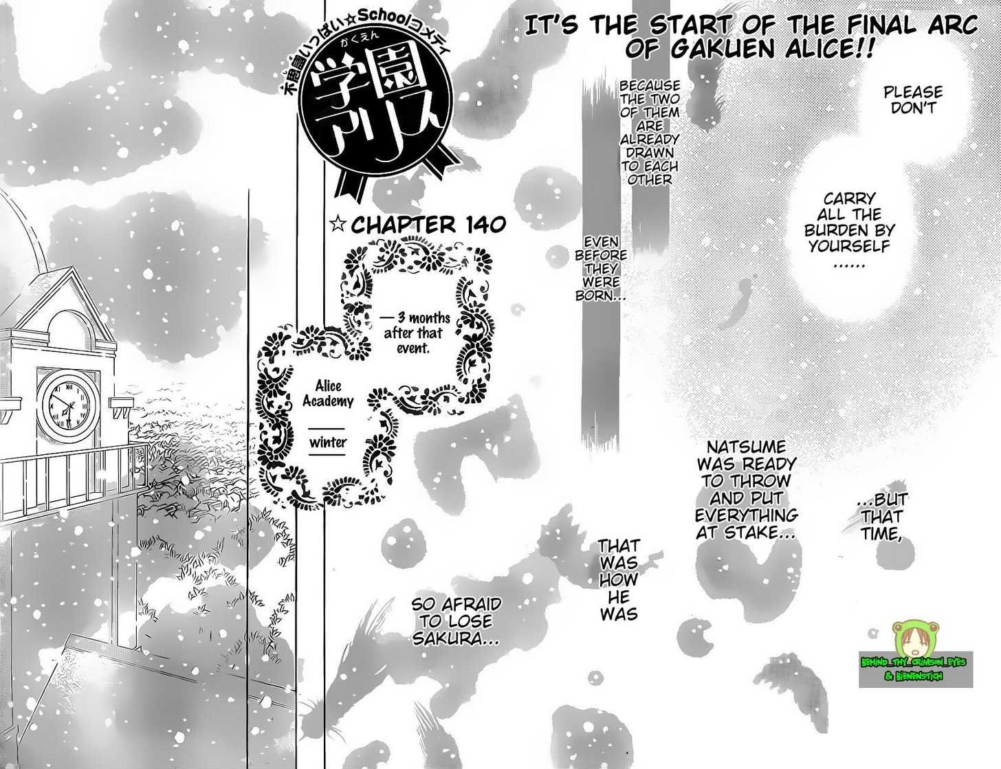 Gakuen Alice Chapter 140 page 2 - Chapter 140: A Christmas Without Mikan