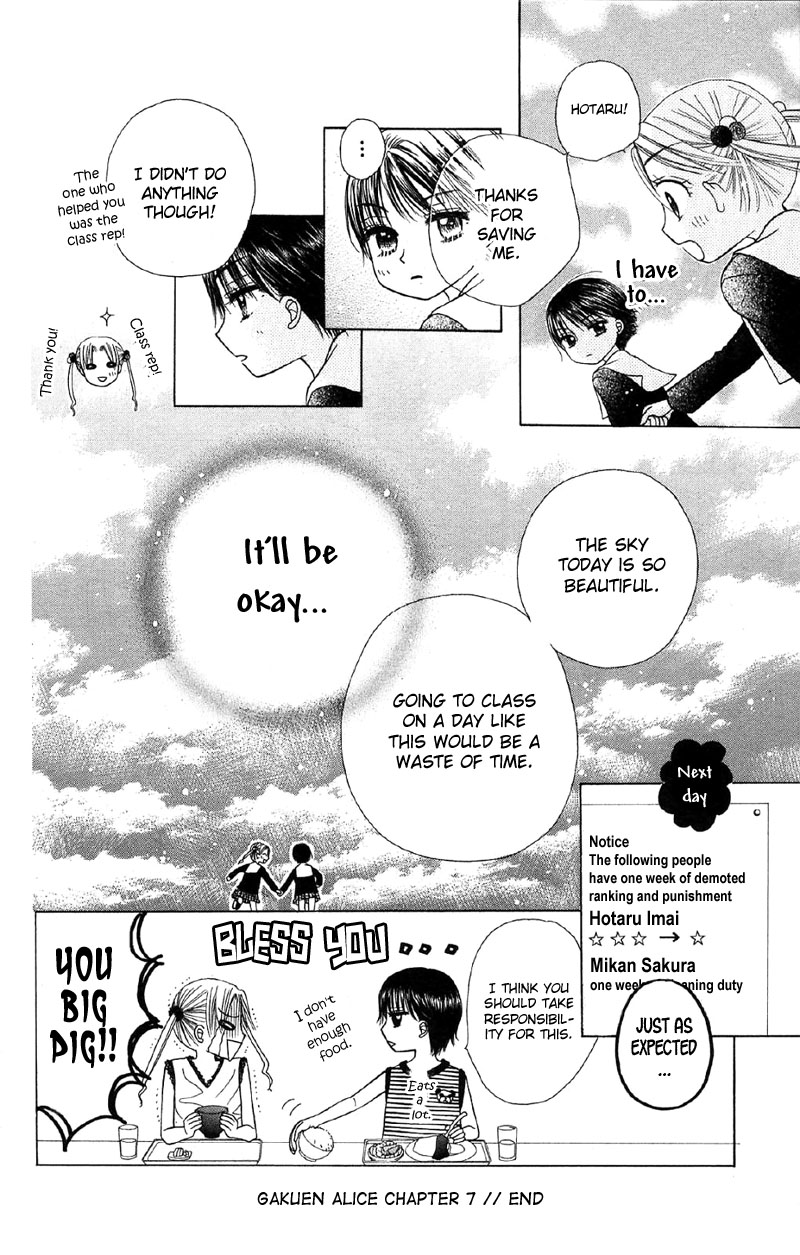 Gakuen Alice Chapter 7 page 34 - Chapter 7: Hardships and Friendships