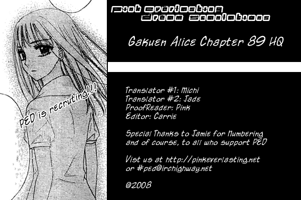 Gakuen Alice Chapter 89 page 36 - Chapter 89: Assuming Assumptions