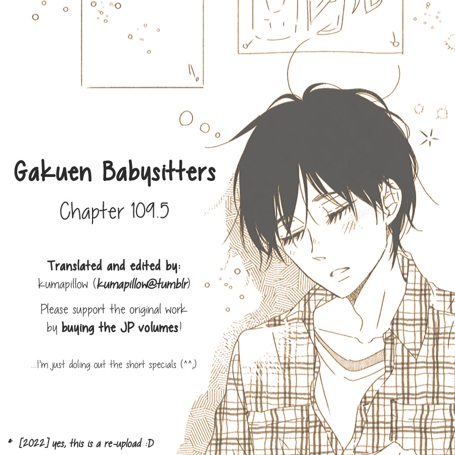 Gakuen Babysitters Chapter 109.5 page 9 - Chapter 109.5: Everyone's Network