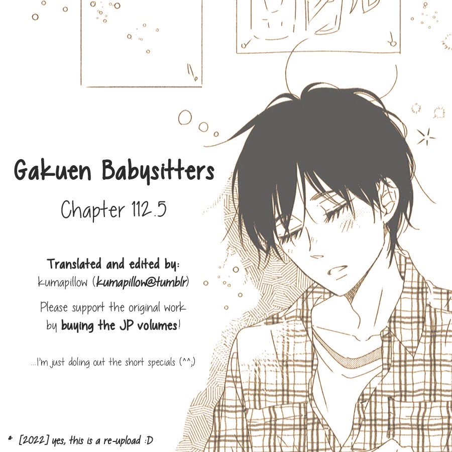 Gakuen Babysitters Chapter 112.5 page 9 - Chapter 112.5: The Guys at an Arcade