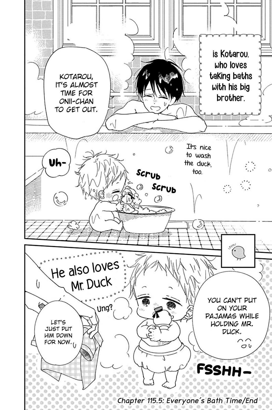 Gakuen Babysitters Chapter 115.5 page 8 - Chapter 115.5: Everyone's Bath Time