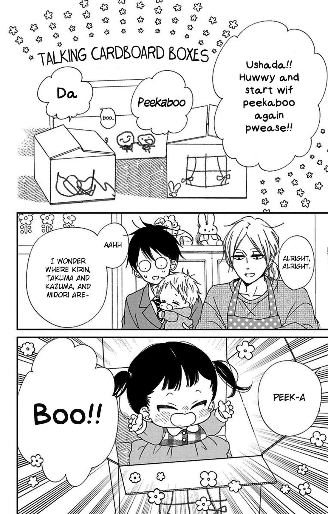 Gakuen Babysitters Chapter 117.5 page 4 - Chapter 117.5: Everyone's Playing With Cardboard Boxes