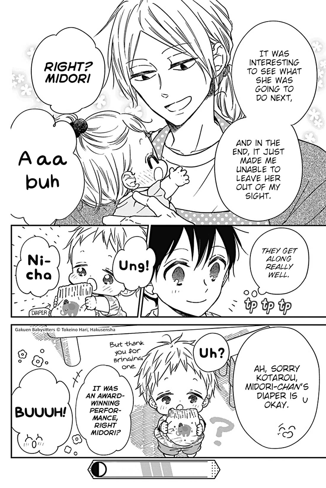 Gakuen Babysitters Chapter 134.5 page 8 - Chapter 134.5: Midori-chan and the Baby Bed