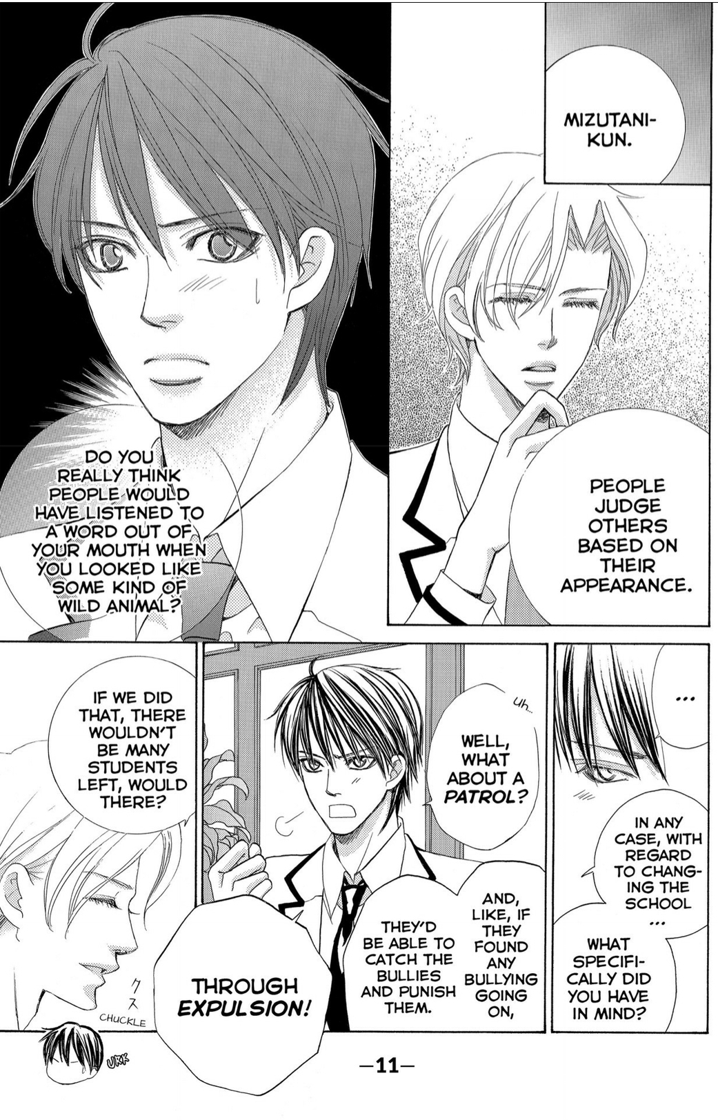 Gakuen Ouji Chapter 41 page 11 - Chapter 41: Disgraceful Girls