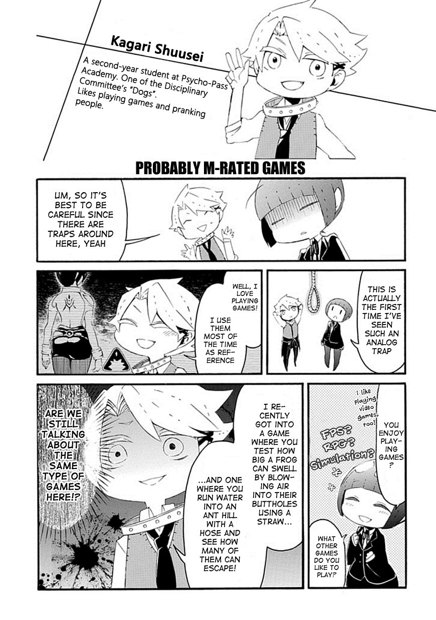 Gakuen Psycho-Pass Chapter 3 page 8 - Chapter 3 : Tsunemori Akane and the Disciplinary Committee Dog