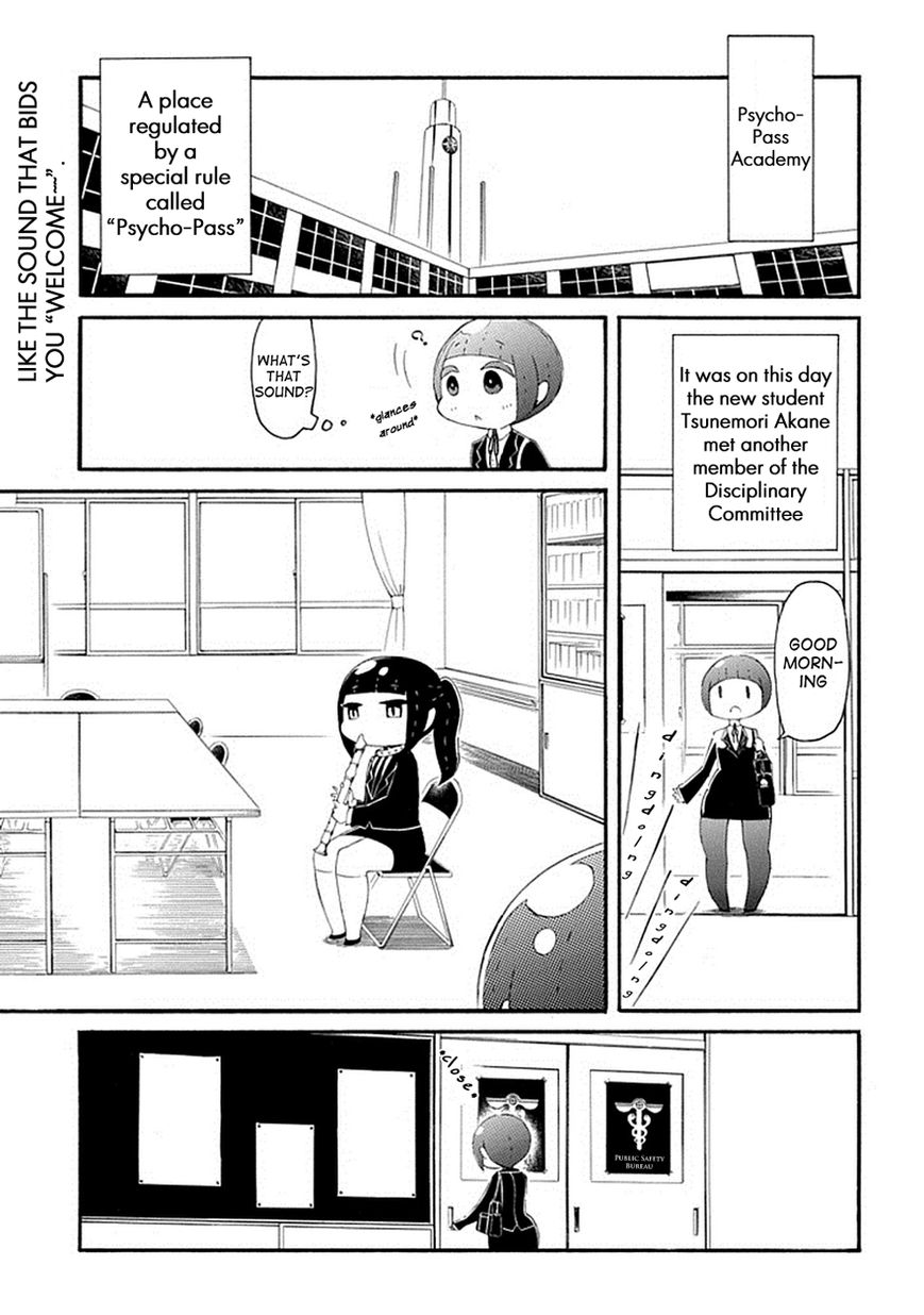 Gakuen Psycho-Pass Chapter 4 page 2 - Chapter 4 : Tsunemori Akane and the Disciplinary Melody