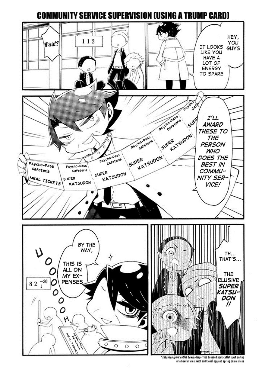 Gakuen Psycho-Pass Chapter 5 page 10 - Chapter 5 : Tsunemori Akane and the Disciplinary Showdown