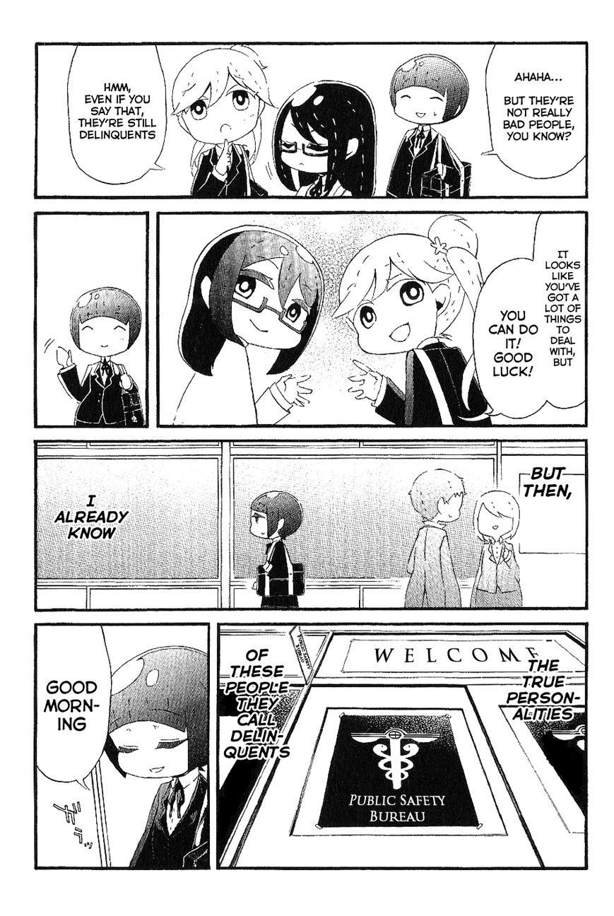 Gakuen Psycho-Pass Chapter 7.5 page 2 - Chapter 7.5 : Tsunemori Akane and the People Called "Delinquents"