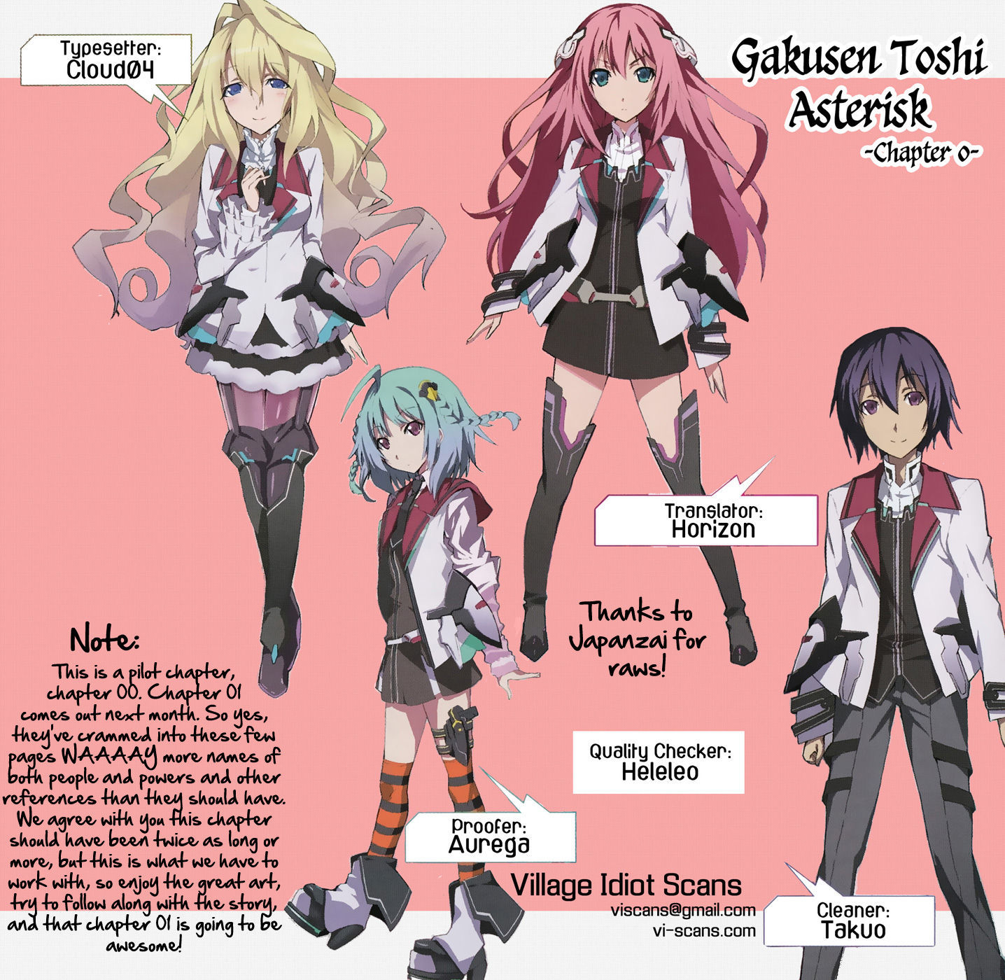 Gakusen Toshi Asterisk Chapter 0 page 1 - Chapter 0