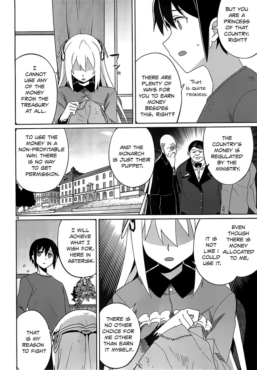 Gakusen Toshi Asterisk Chapter 15 page 19 - Chapter 15