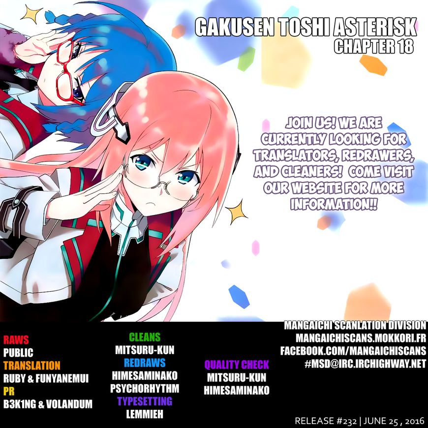 Gakusen Toshi Asterisk Chapter 18 page 2 - Chapter 18