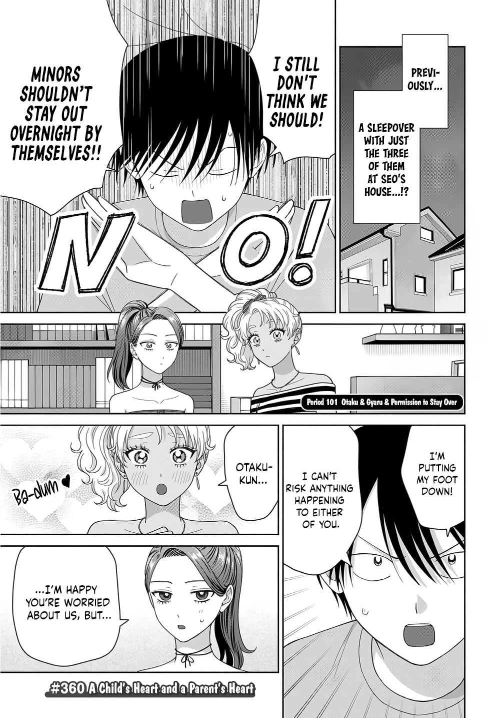 Gal Can’t Be Kind to Otaku!? Chapter 101 page 1 - Chapter 101: Otaku & Gyaru & Permission to Stay Over
