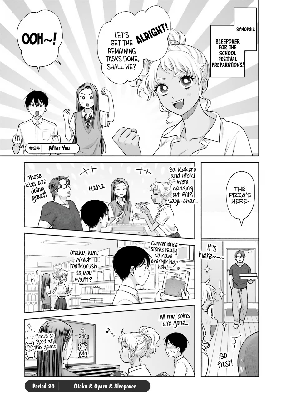 Gal Can’t Be Kind to Otaku!? Chapter 20 page 2 - Chapter 20: Otaku & Gyaru & Sleepover