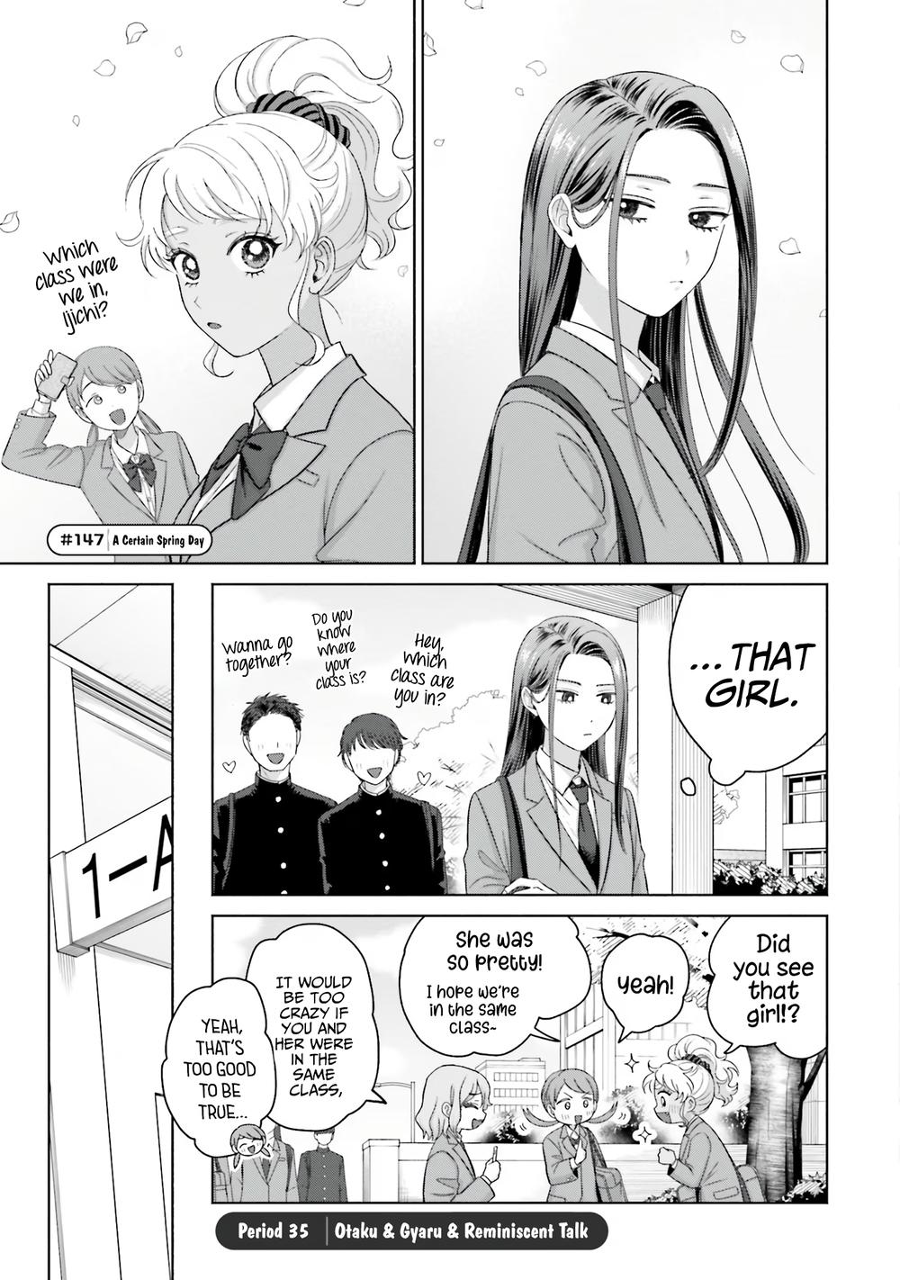 Gal Can’t Be Kind to Otaku!? Chapter 35 page 1 - Chapter 35: Otaku & Gyaru & Reminiscent Talk