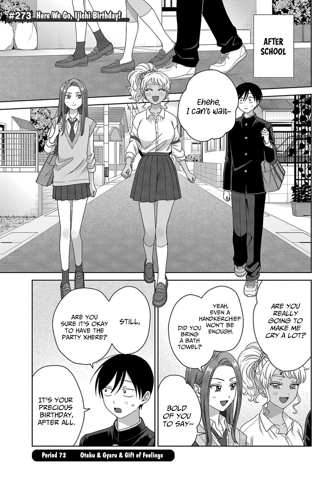 Gal Can’t Be Kind to Otaku!? Chapter 72 page 1 - Chapter 72: Otaku & Gyaru & Gift of Feelings