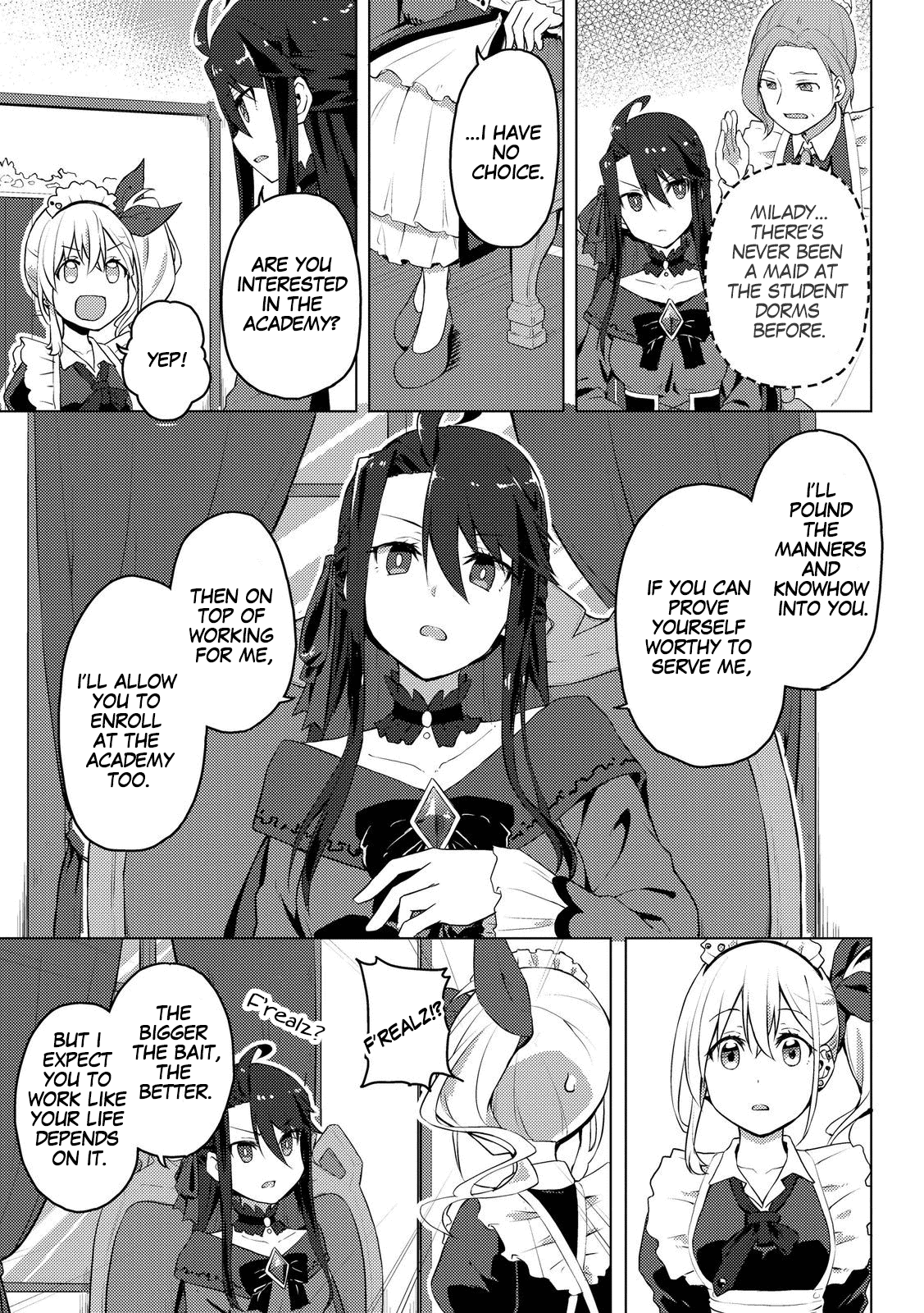 Gal Maid & Villainess: Only Milady's Happy End Will Win! Chapter 1 page 11 - Chapter 1: I Met Your Smile