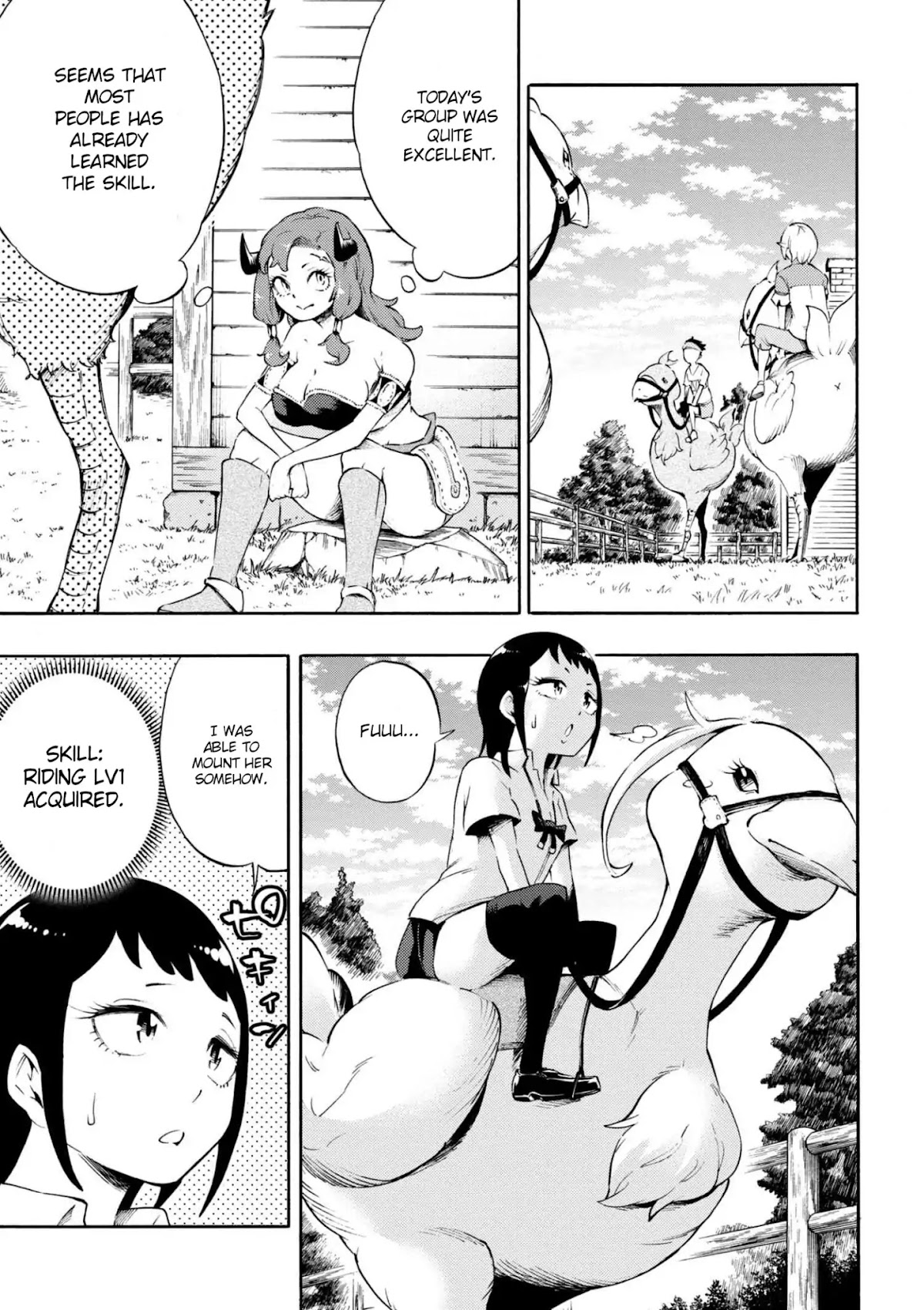 Gal Tensei - Isekai Seikatsu Maji Darui Chapter 10 page 15 - Chapter 10: Gyarus, learn the riding skill