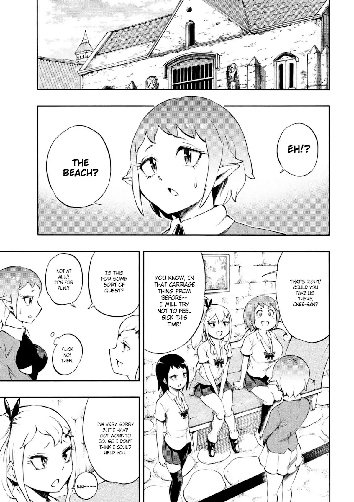 Gal Tensei - Isekai Seikatsu Maji Darui Chapter 10 page 3 - Chapter 10: Gyarus, learn the riding skill