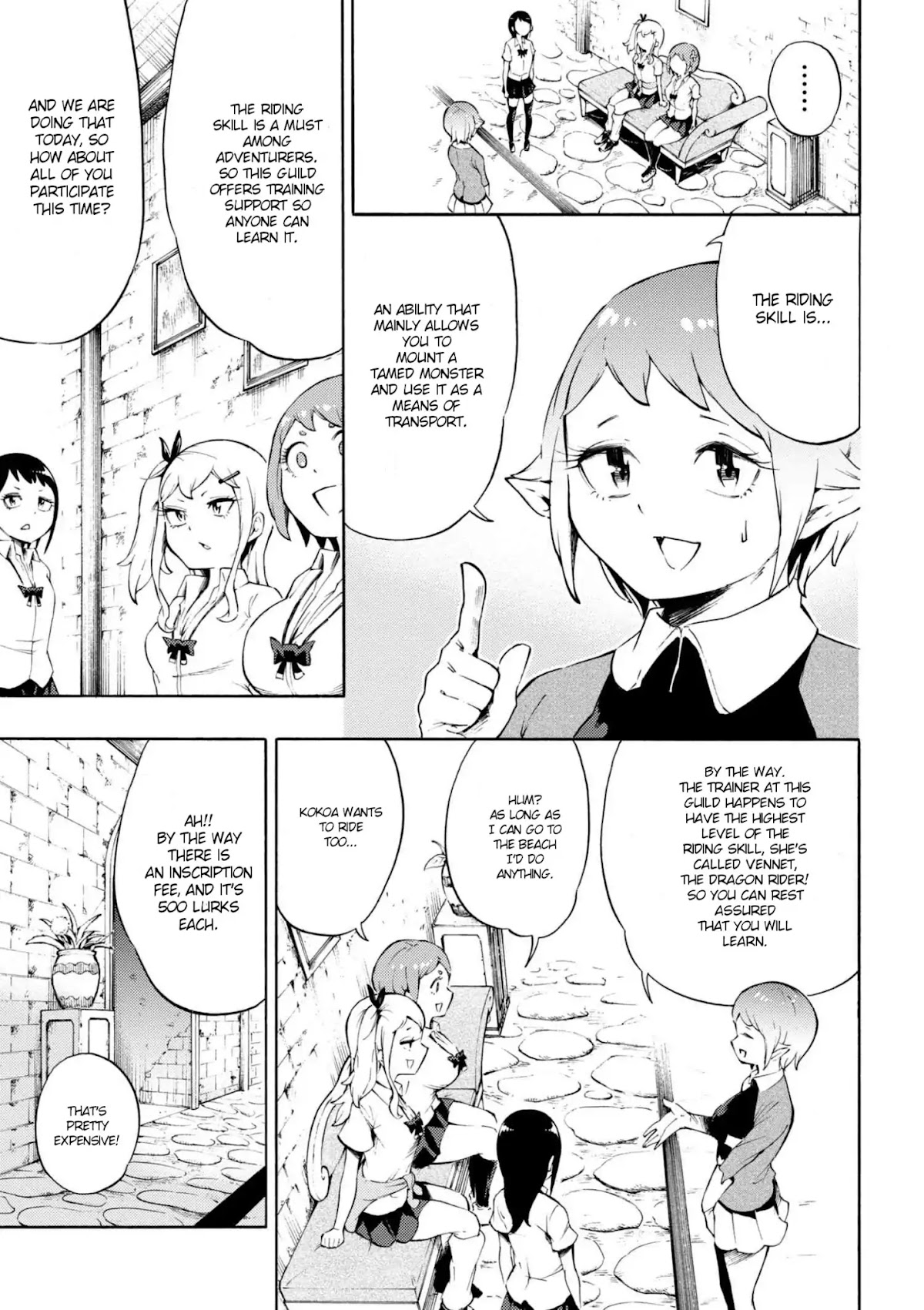 Gal Tensei - Isekai Seikatsu Maji Darui Chapter 10 page 5 - Chapter 10: Gyarus, learn the riding skill