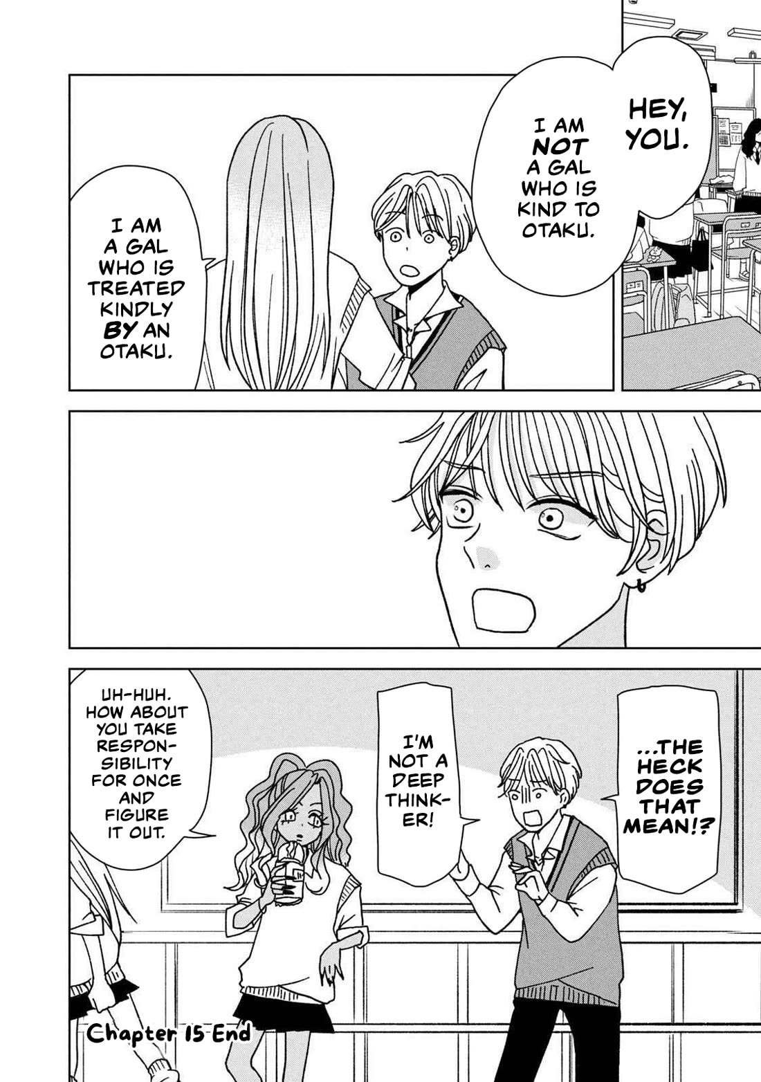 Gal & Tsuchinoko Chapter 15 page 12 - Chapter 15: What do you mean I'm a gal who's kind to otaku!?