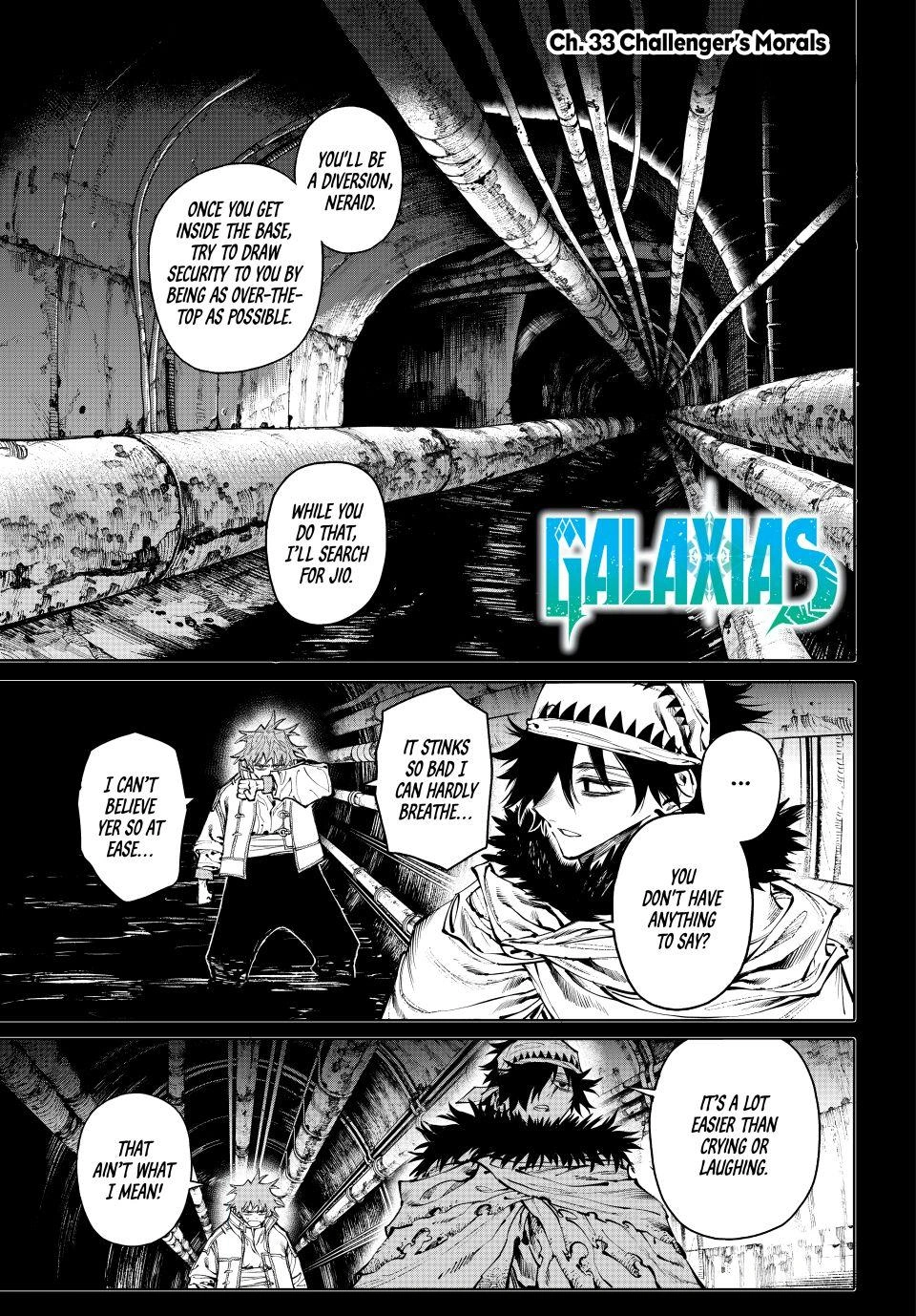 GALAXIAS Chapter 33 page 1 - Chapter 33: Challenger's Morals