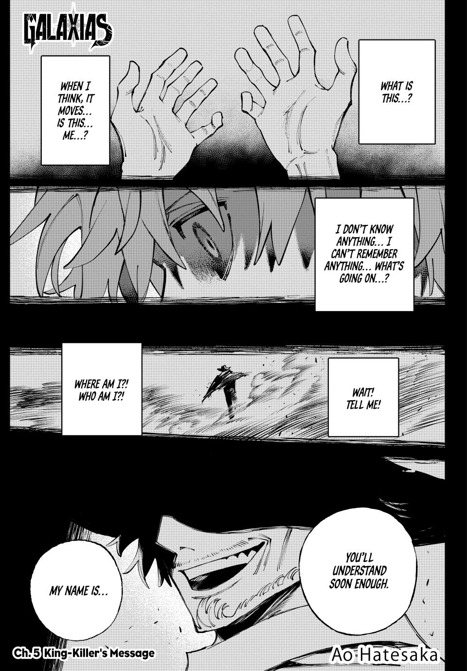 GALAXIAS Chapter 5 page 1 - Chapter 5: King-Killer's Message