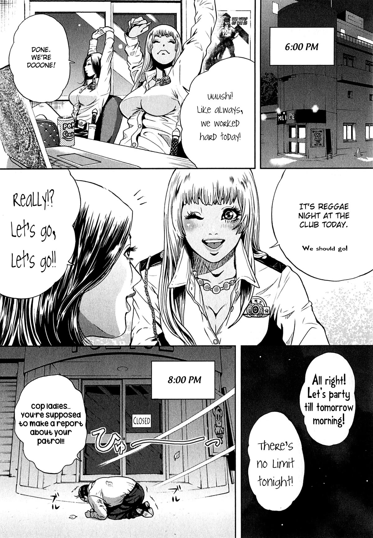 Gals Police Department Chapter 4 page 16 - Chapter 4: The Cop Chick's Routine. ♡