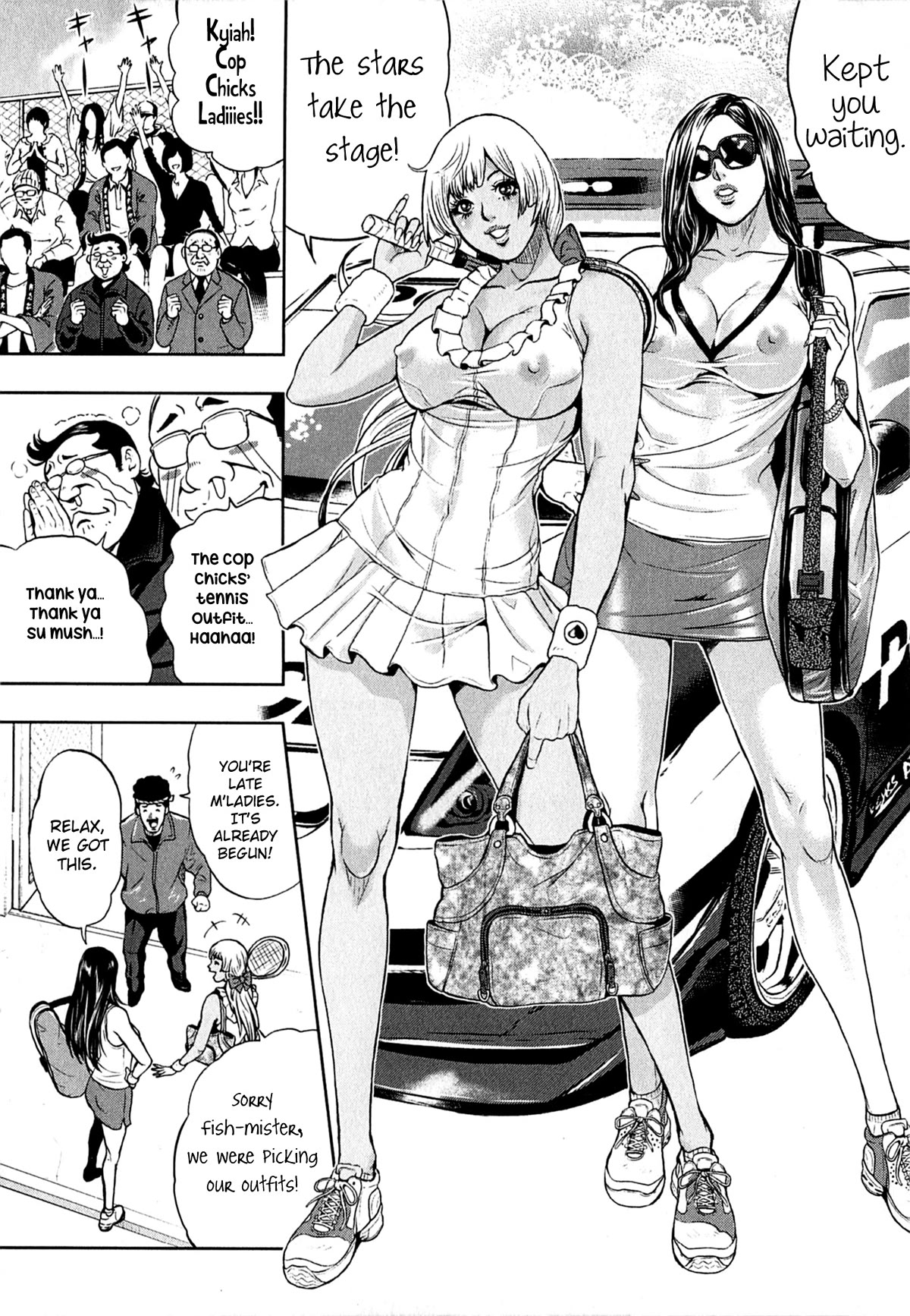 Gals Police Department Chapter 9 page 6 - Chapter 9: POW! Let's smash these balls!