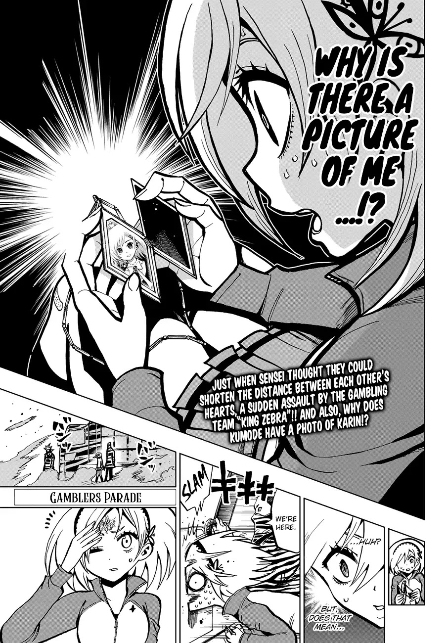 Gamblers Parade Chapter 3 page 1 - Chapter 3: King Zebra VS. Pink Spider