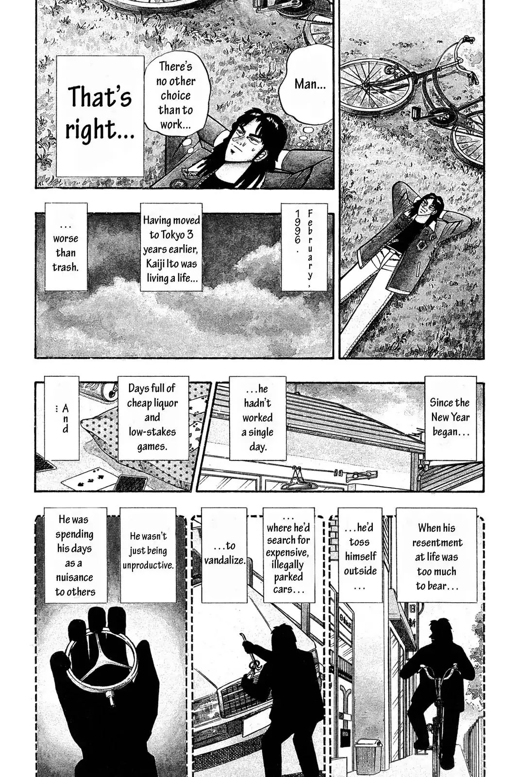Gambling Apocalypse Kaiji - Kaiji Part 1 Chapter 1 page 6 - Chapter 1: Hope