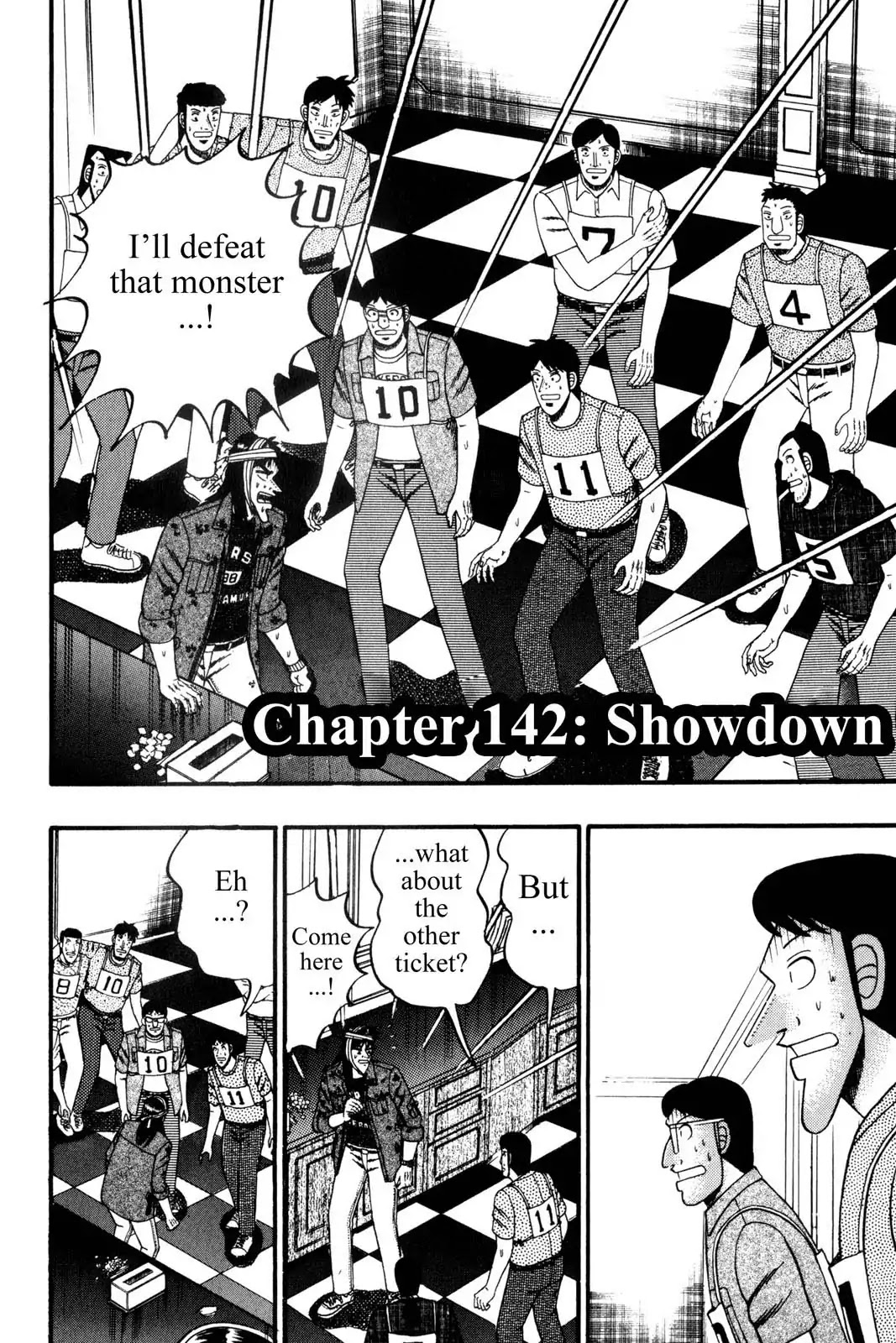Gambling Apocalypse Kaiji - Kaiji Part 1 Chapter 142 page 1 - Chapter 142: Show Down