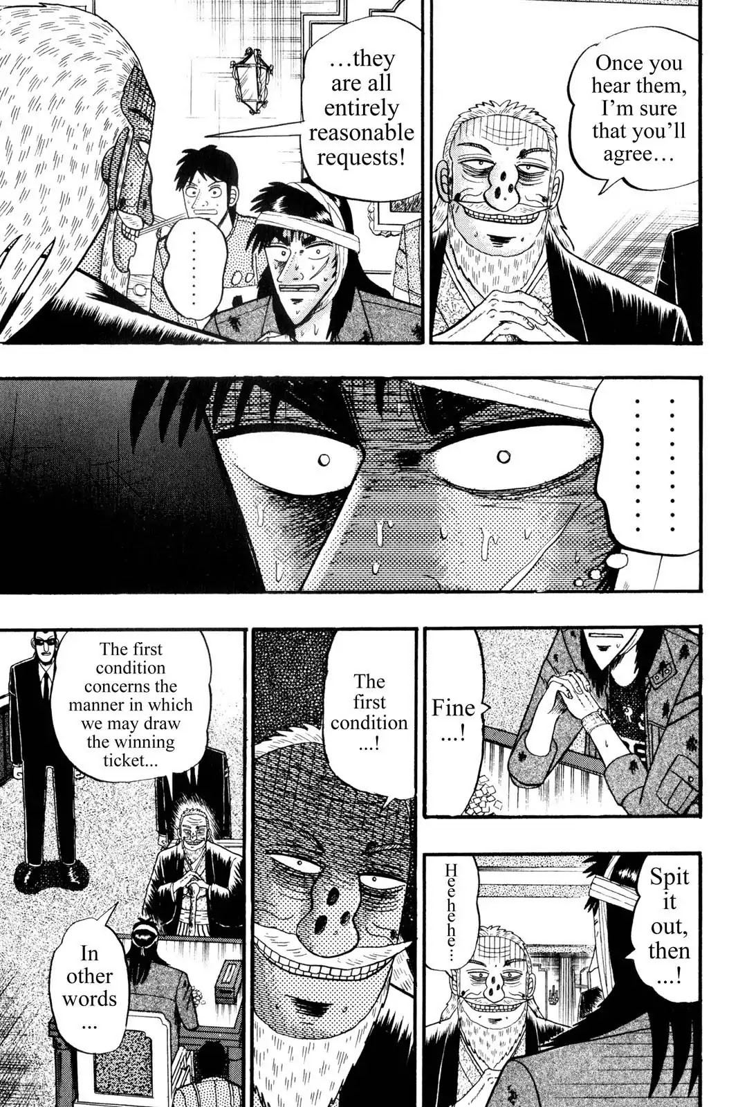Gambling Apocalypse Kaiji - Kaiji Part 1 Chapter 146 page 7 - Chapter 146: Conditions
