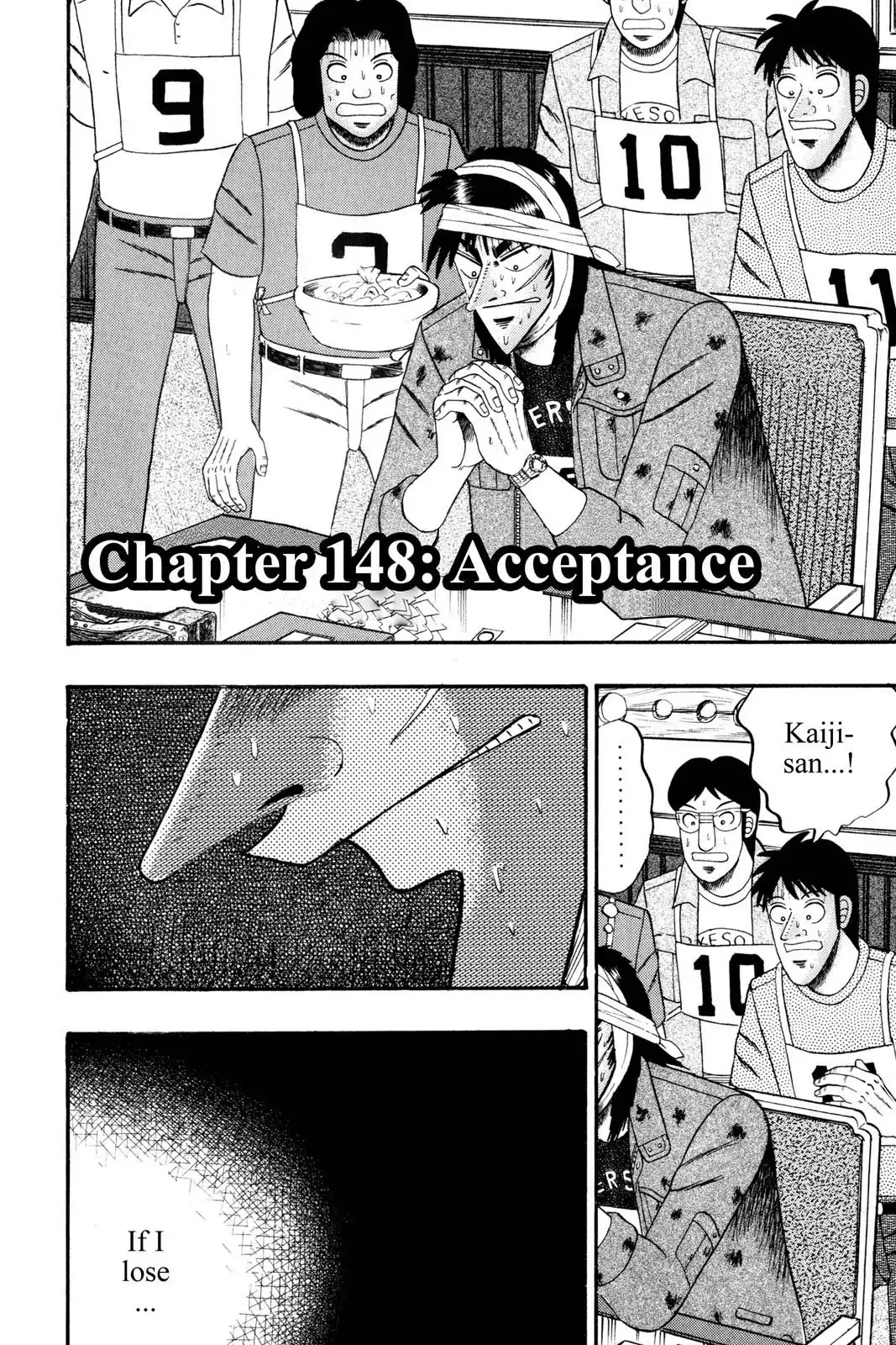 Gambling Apocalypse Kaiji - Kaiji Part 1 Chapter 148 page 1 - Chapter 148: Acceptance