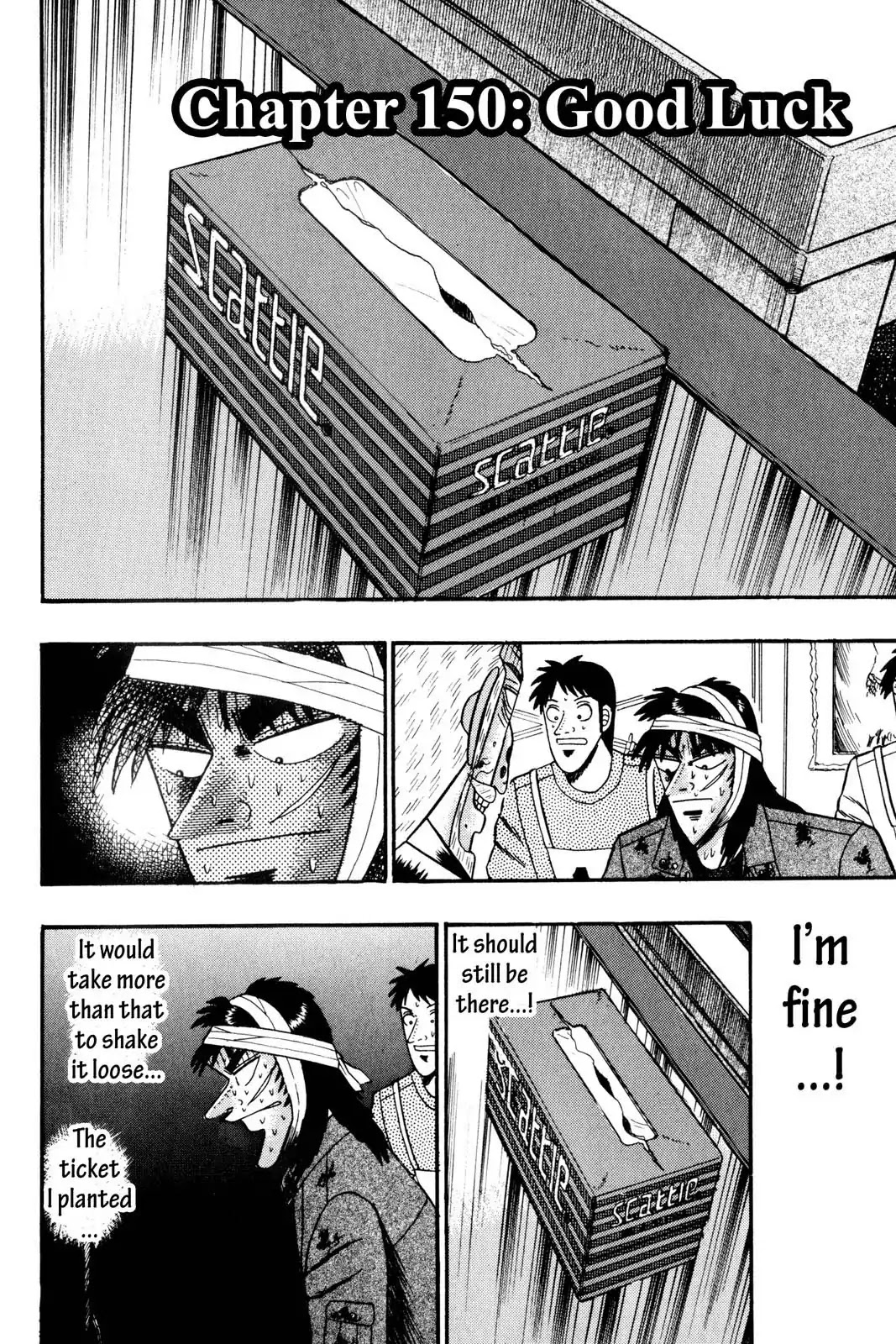 Gambling Apocalypse Kaiji - Kaiji Part 1 Chapter 150 page 2 - Chapter 150: Good Luck