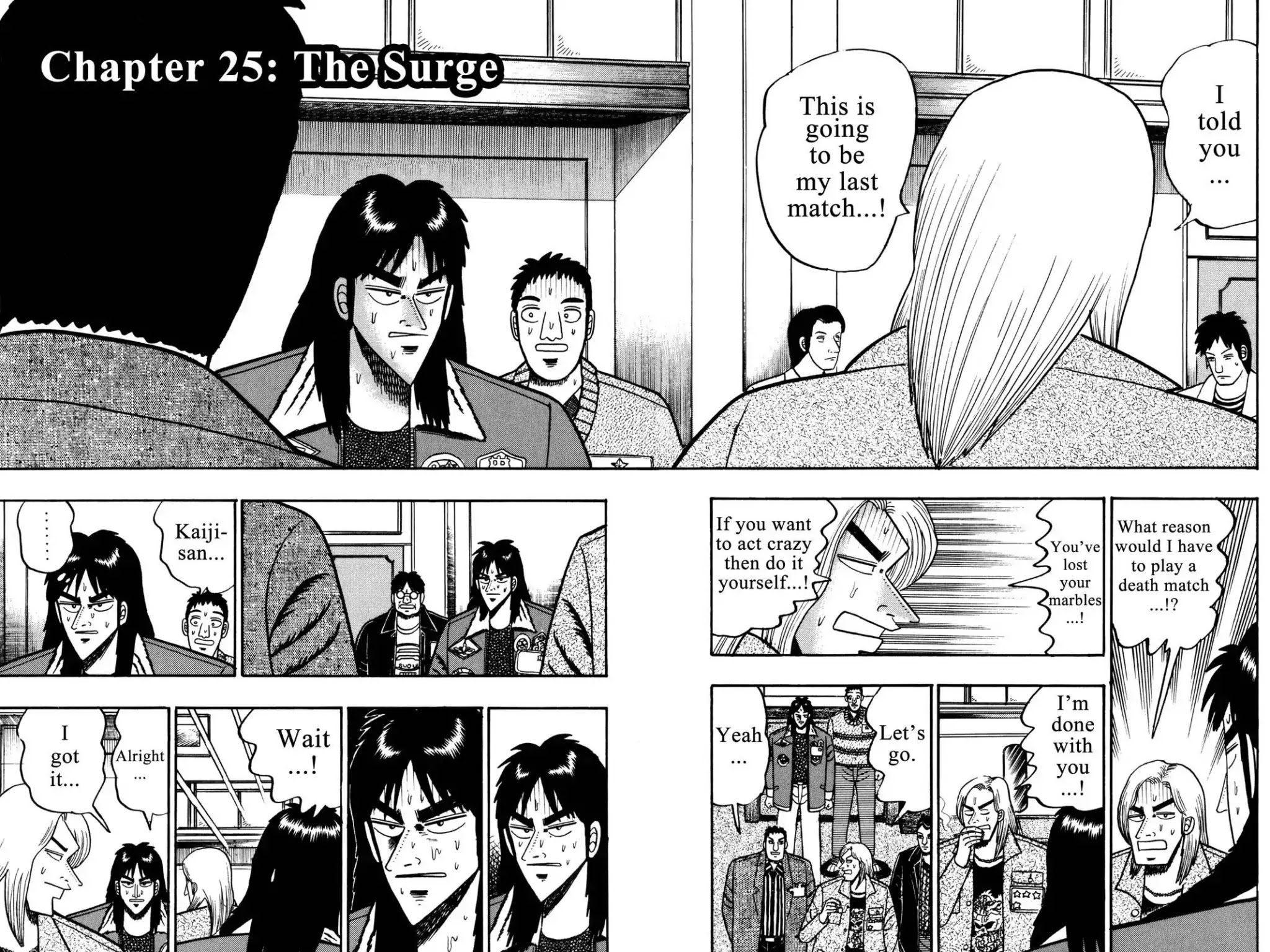Gambling Apocalypse Kaiji - Kaiji Part 1 Chapter 25 page 1 - Chapter 25: The Surge