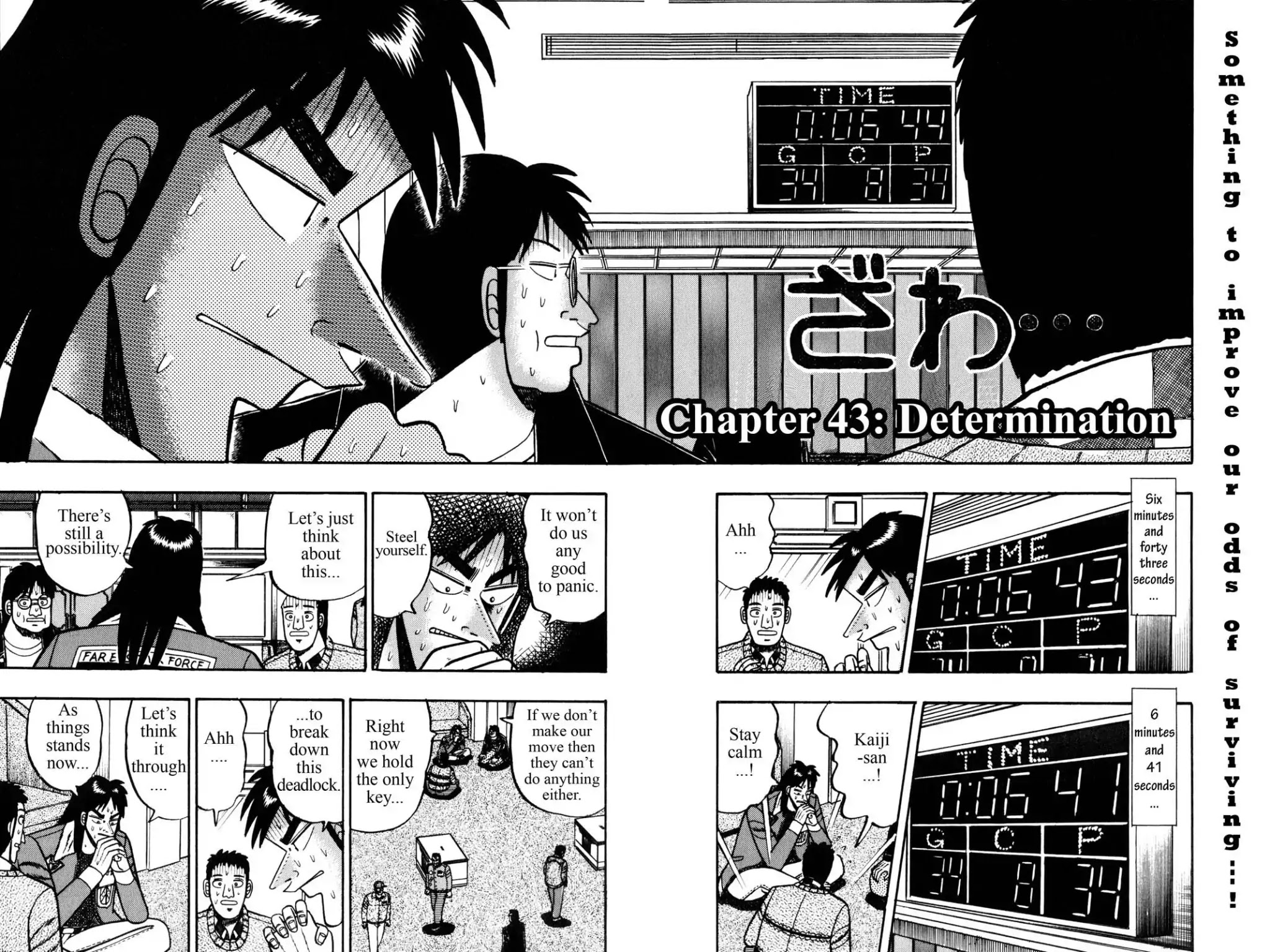 Gambling Apocalypse Kaiji - Kaiji Part 1 Chapter 43 page 2 - Chapter 43: Determination