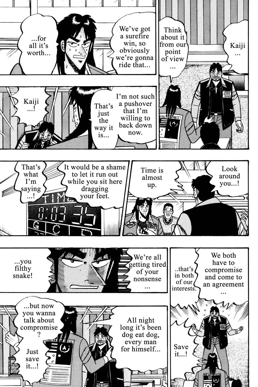 Gambling Apocalypse Kaiji - Kaiji Part 1 Chapter 46 page 7 - Chapter 46: Into The Fire