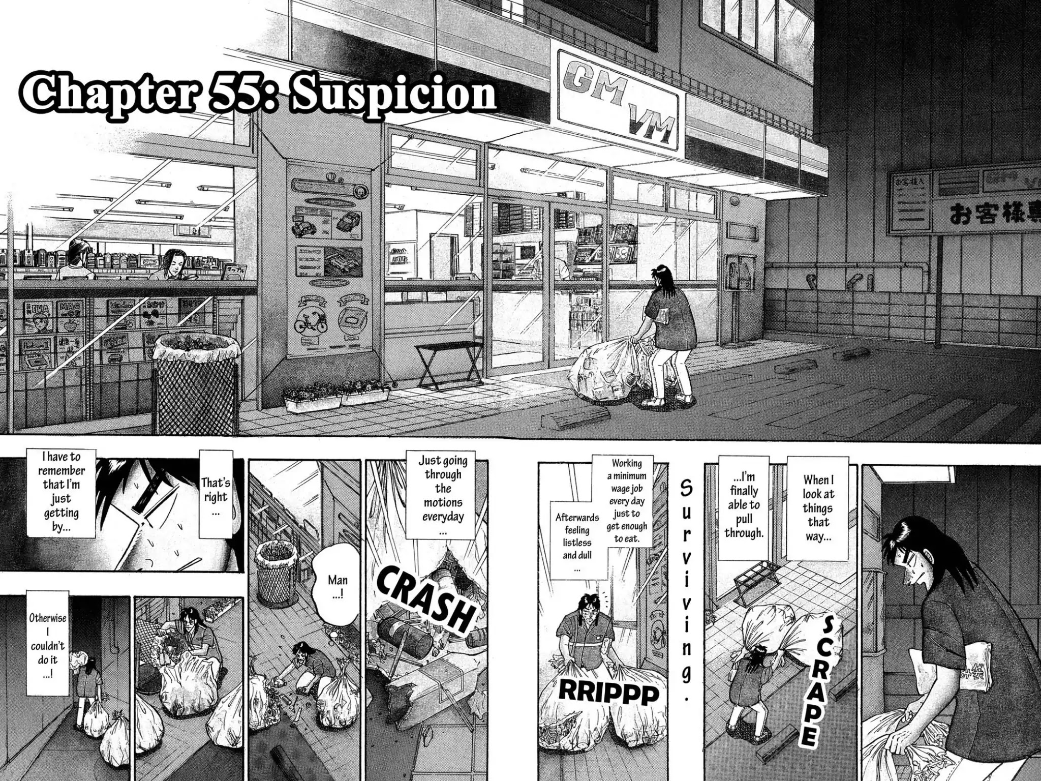 Gambling Apocalypse Kaiji - Kaiji Part 1 Chapter 55 page 2 - Chapter 55: Suspicion