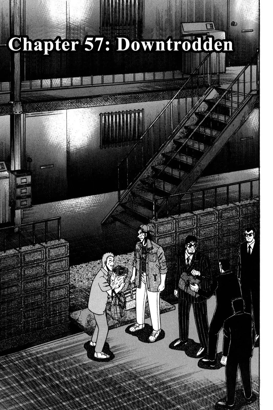 Gambling Apocalypse Kaiji - Kaiji Part 1 Chapter 57 page 1 - Chapter 57: Downtrodden