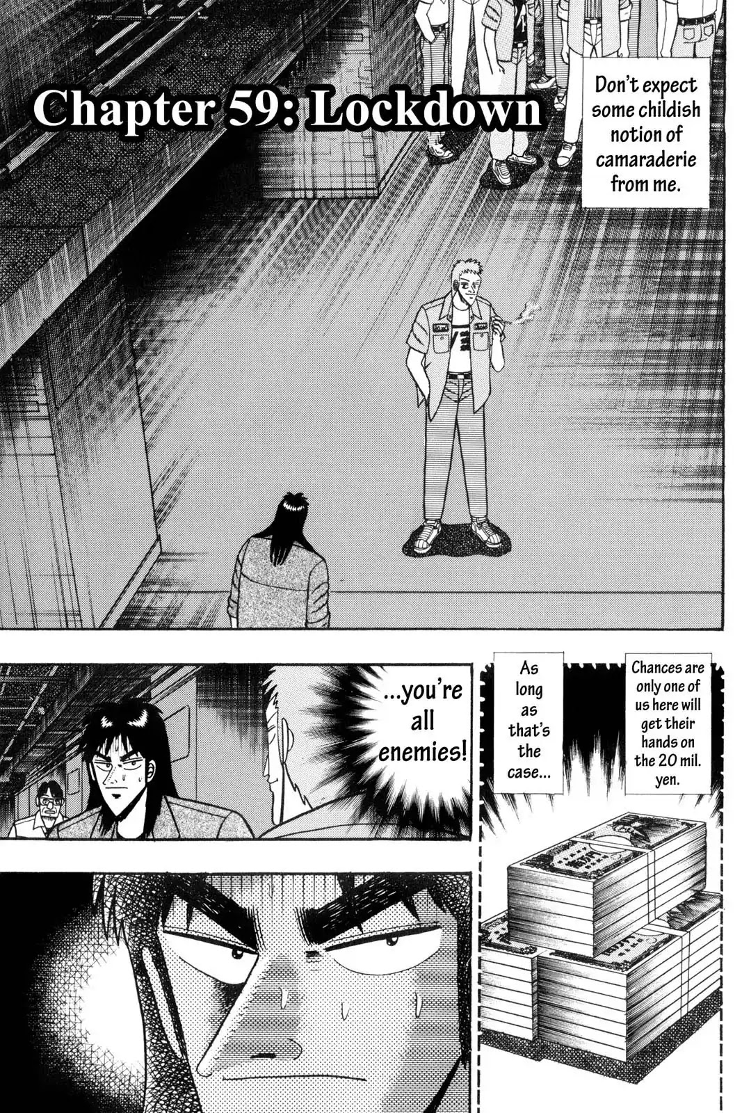 Gambling Apocalypse Kaiji - Kaiji Part 1 Chapter 59 page 4 - Chapter 59: Lockdown