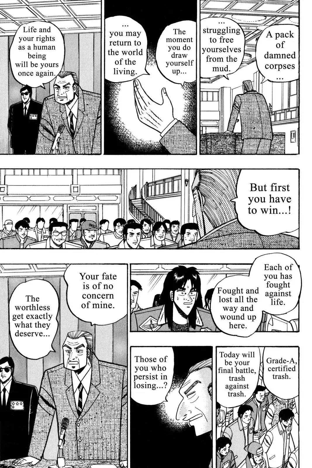 Gambling Apocalypse Kaiji - Kaiji Part 1 Chapter 6 page 10 - Chapter 6: A Transformation