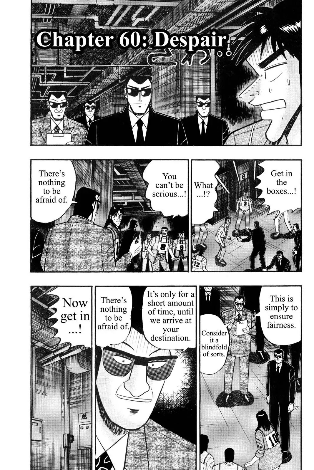 Gambling Apocalypse Kaiji - Kaiji Part 1 Chapter 60 page 1 - Chapter 60: Despair